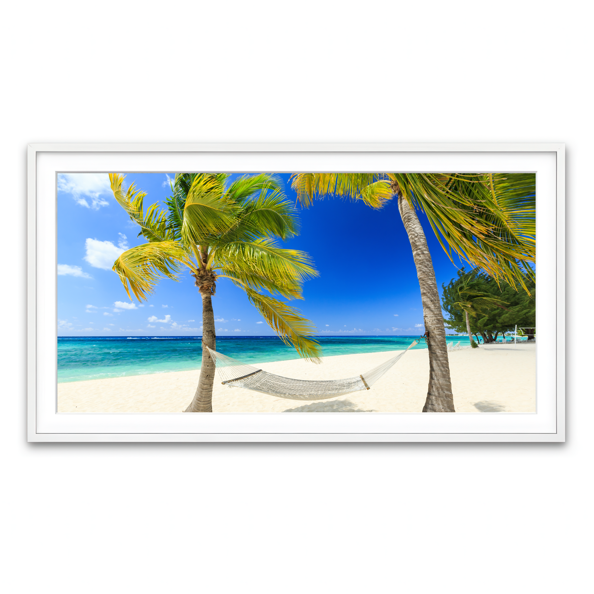 Framed Print 2x1 White