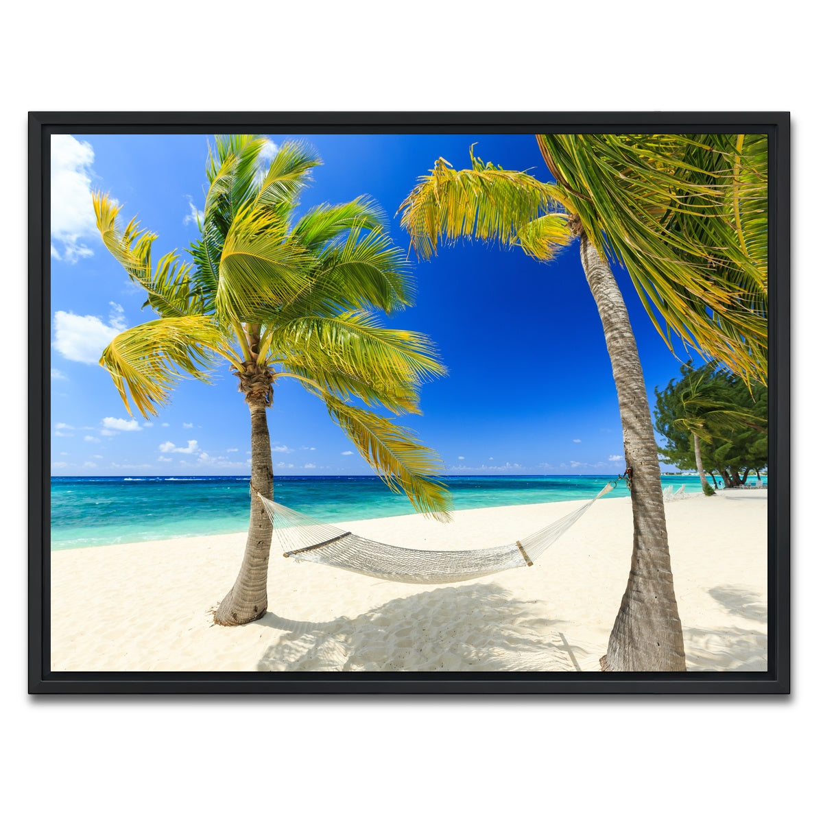 AUTO-MOCKUP WHITE | Grand Cayman | 1 Piece | Black Framed Canvas | group=4x3