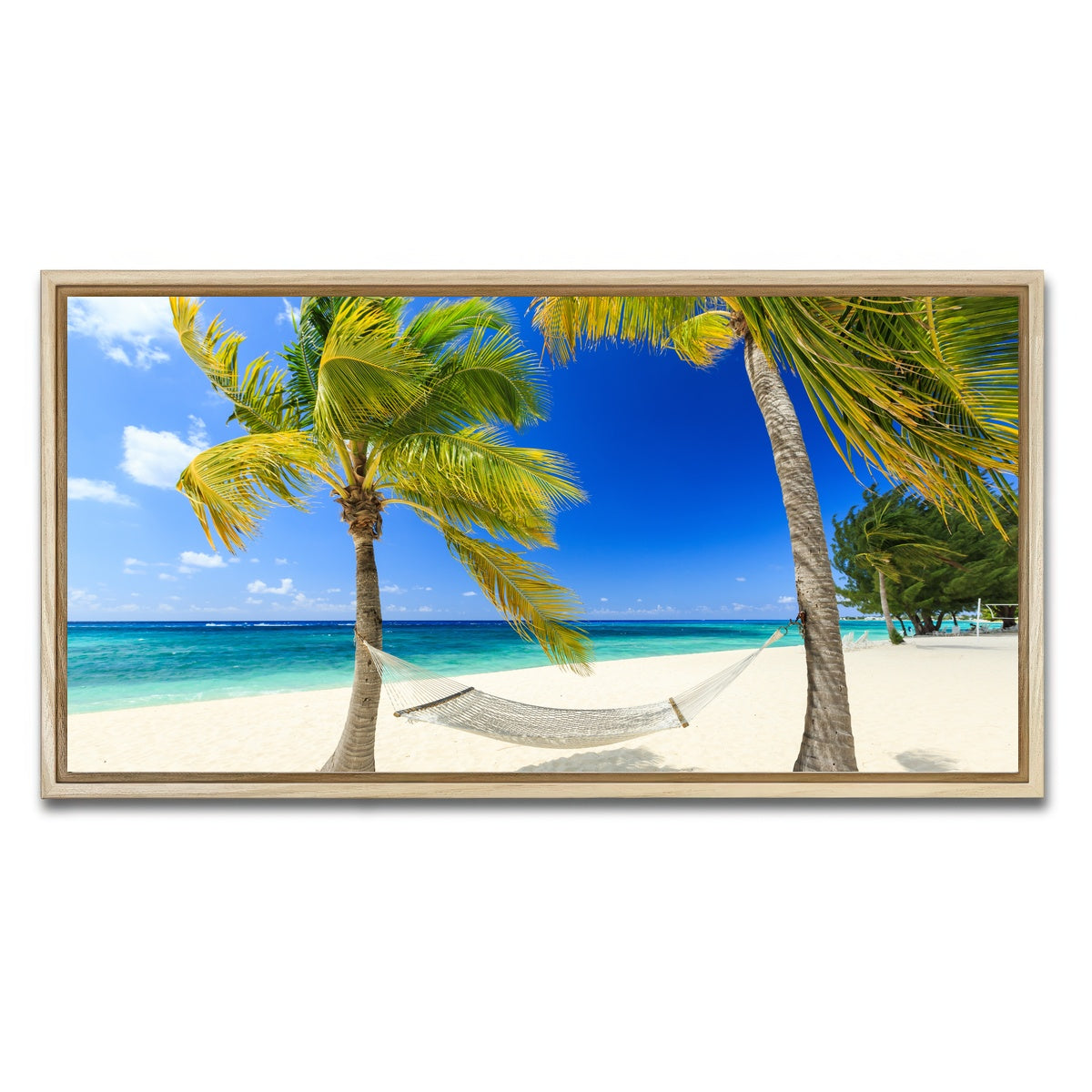 AUTO-MOCKUP WHITE | Grand Cayman | 1 Piece | Natural Framed Canvas | group=2x1