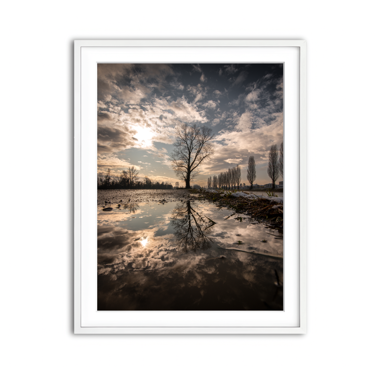 Framed Print 3x4 White