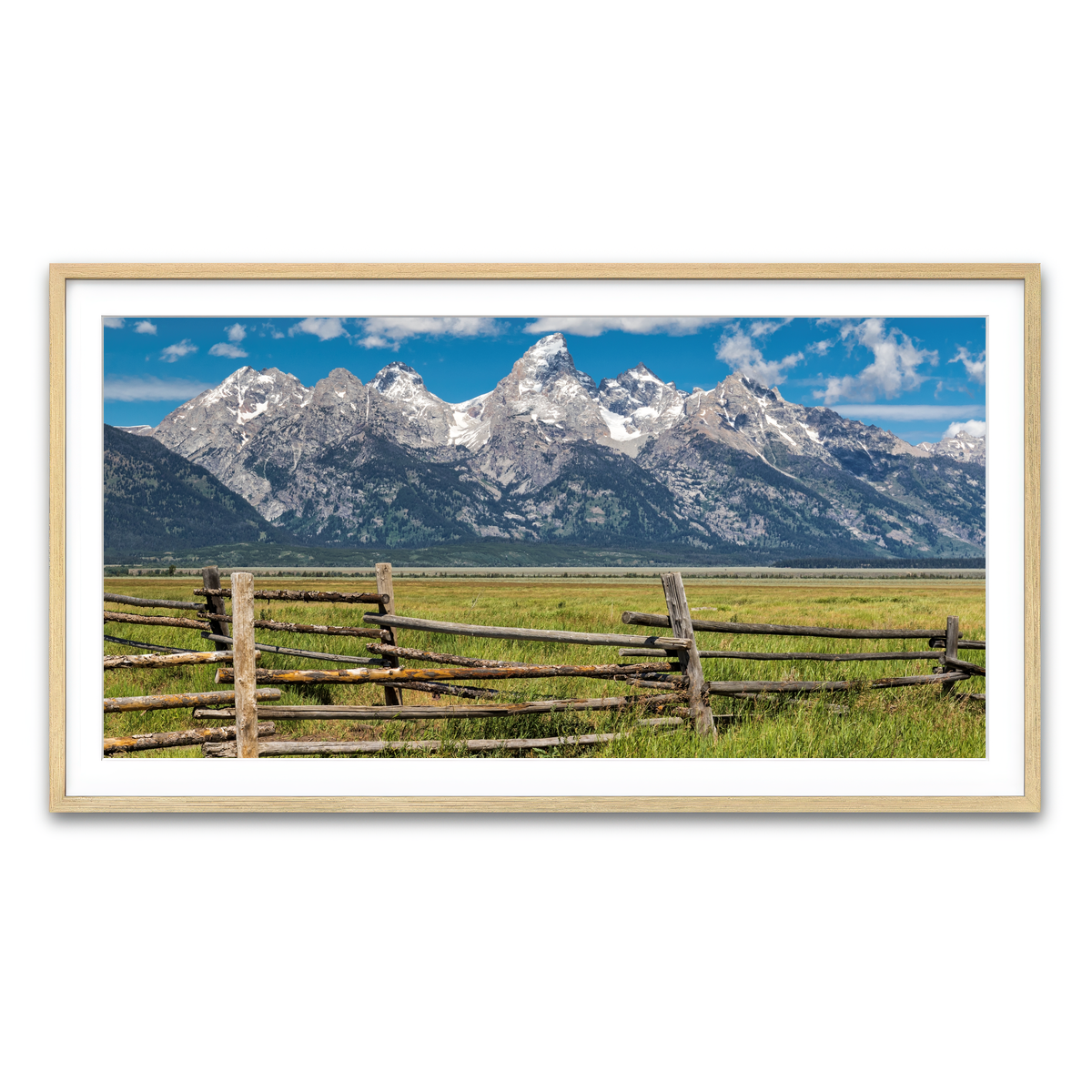 Framed Print 2x1 Natural