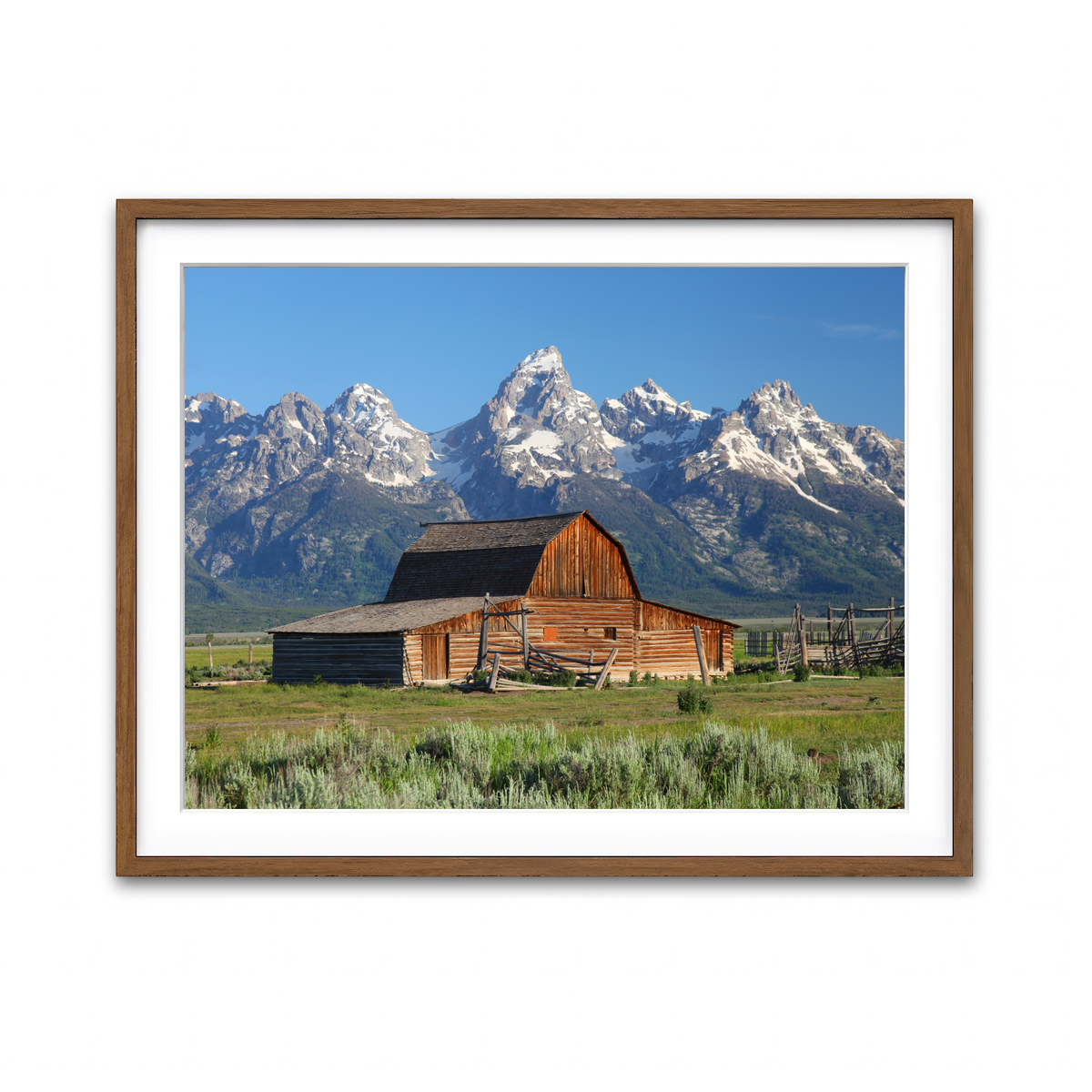 Framed Print 4x3 Walnut