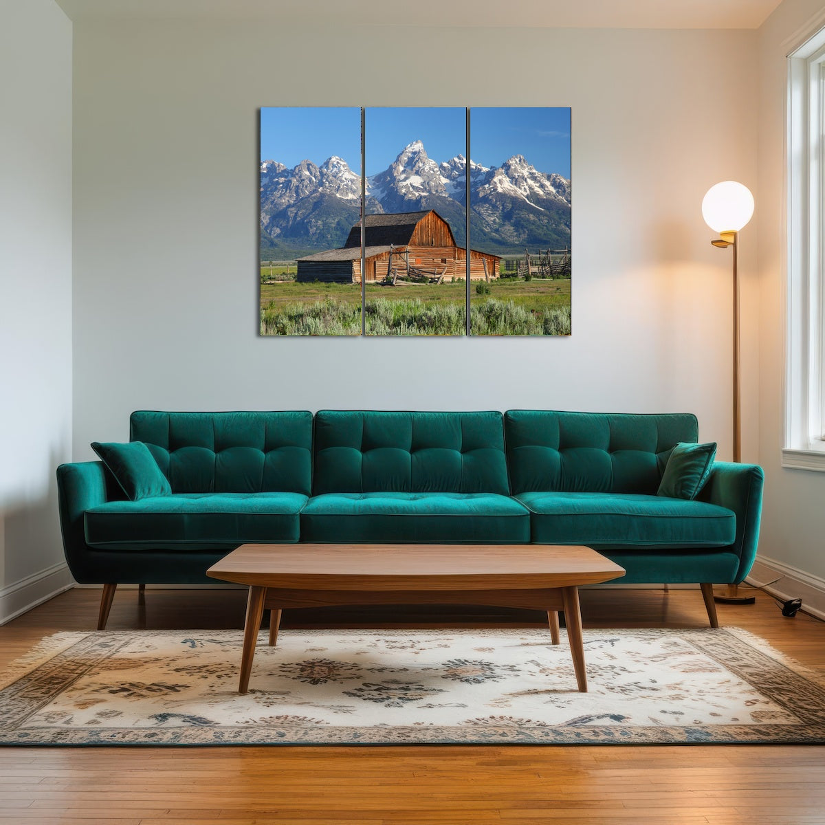 AUTO-MOCKUP ROOM | Grand Tetons and old barn