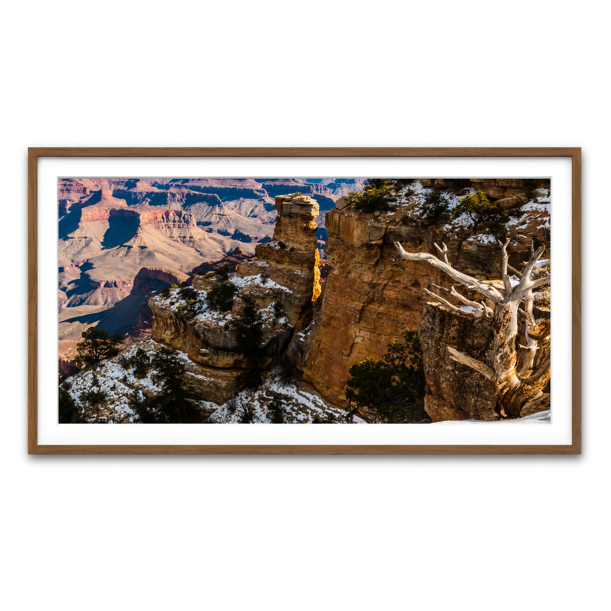 Framed Print 2x1 Walnut