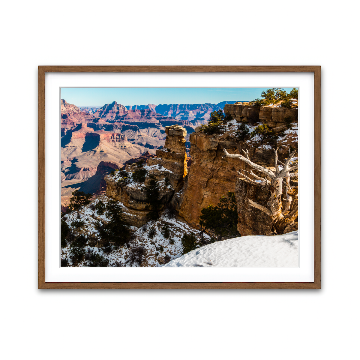 Framed Print 4x3 Walnut