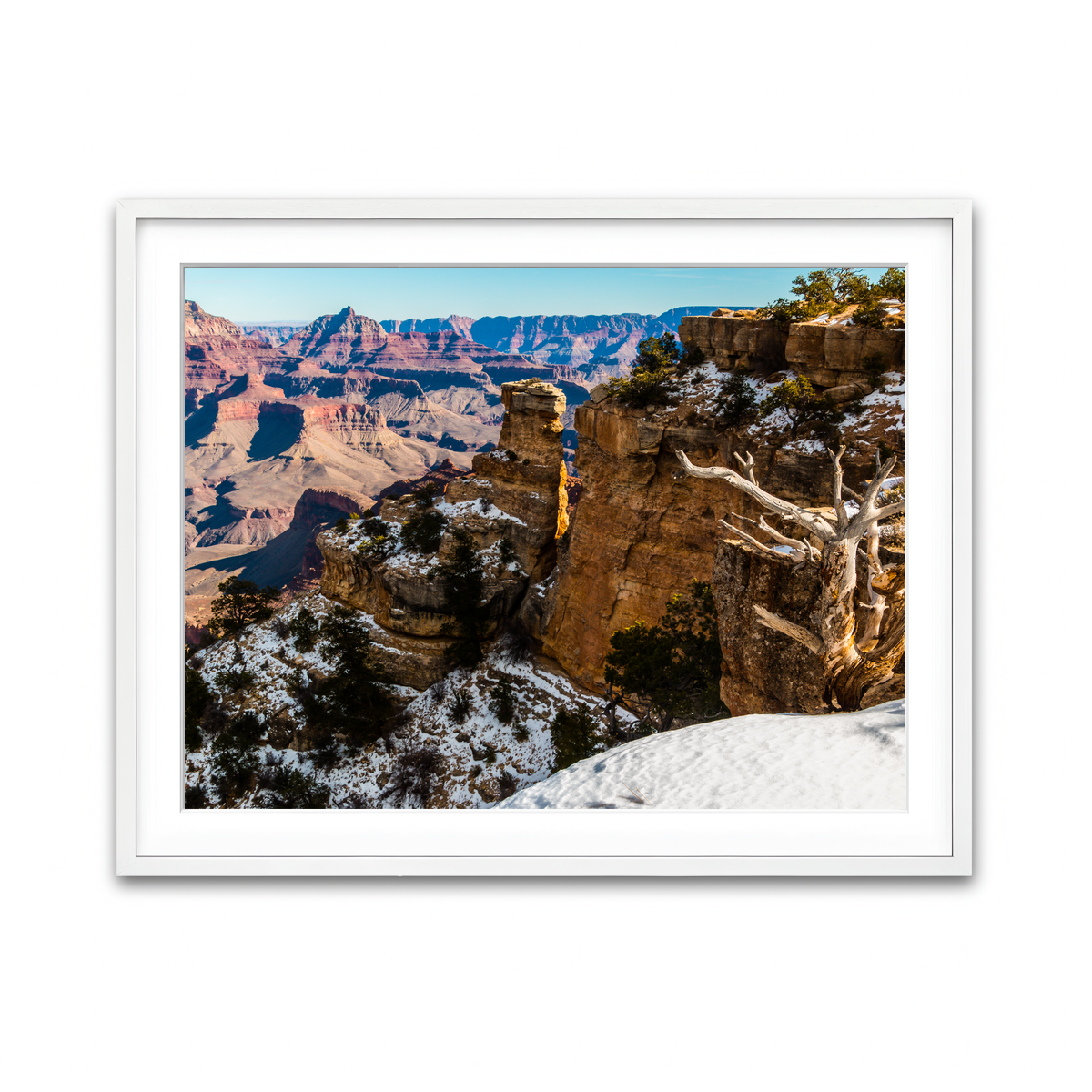 Framed Print 4x3 White