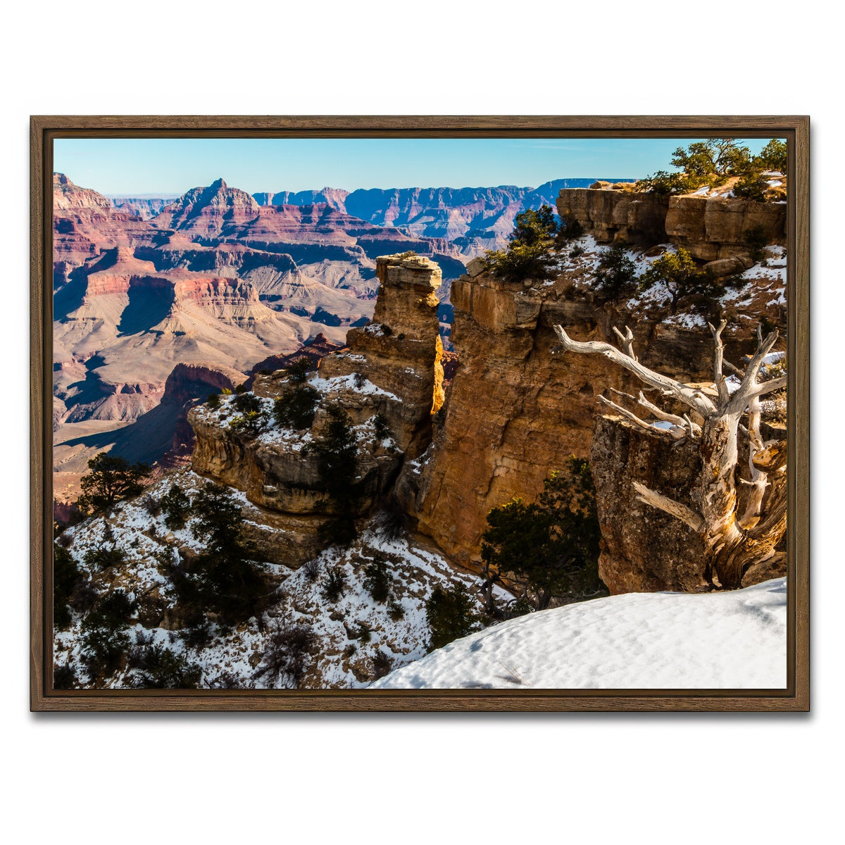 AUTO-MOCKUP WHITE | Grandview Point Canvas | 1 Piece | Walnut Framed Canvas | group=4x3