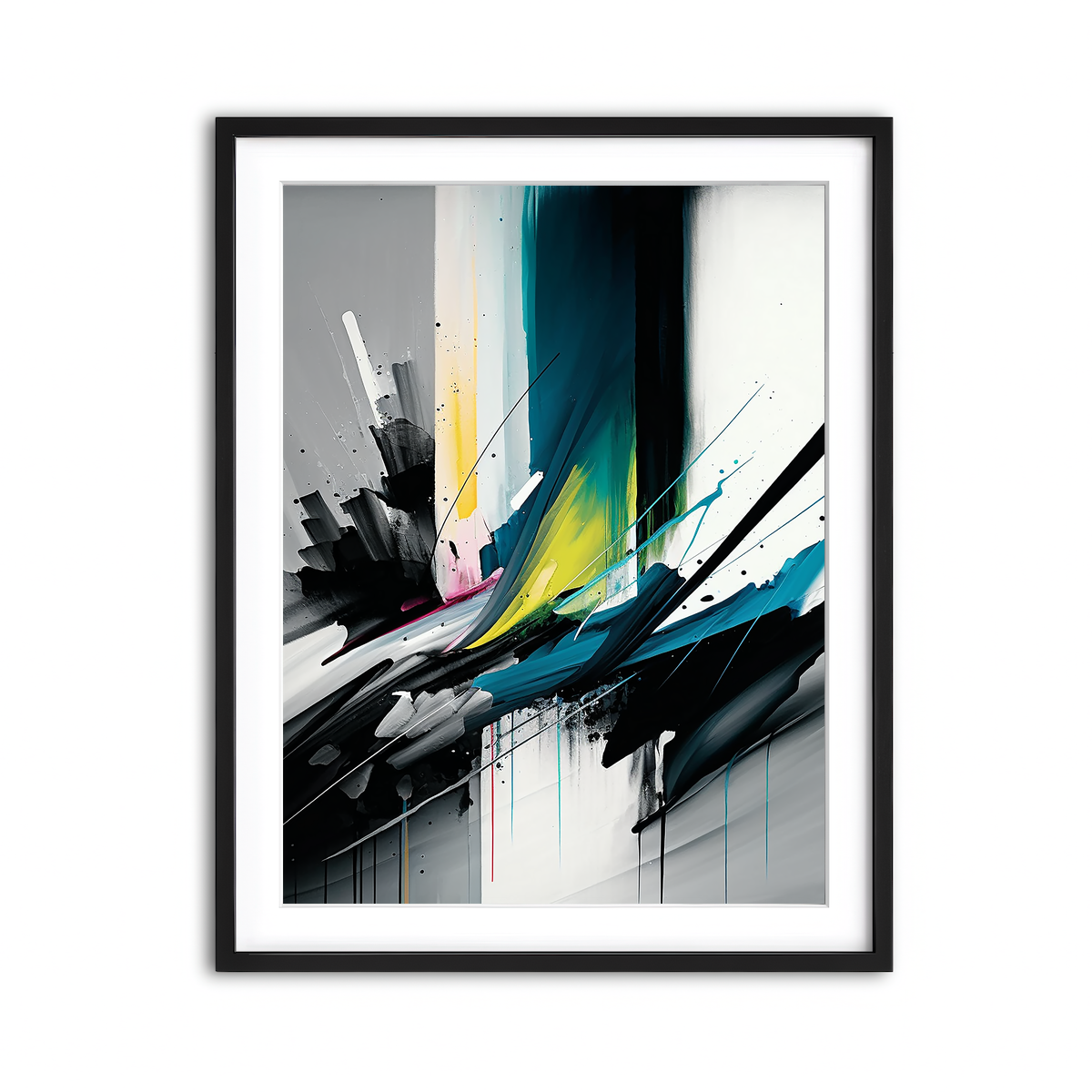 Framed Print 3x4 Black