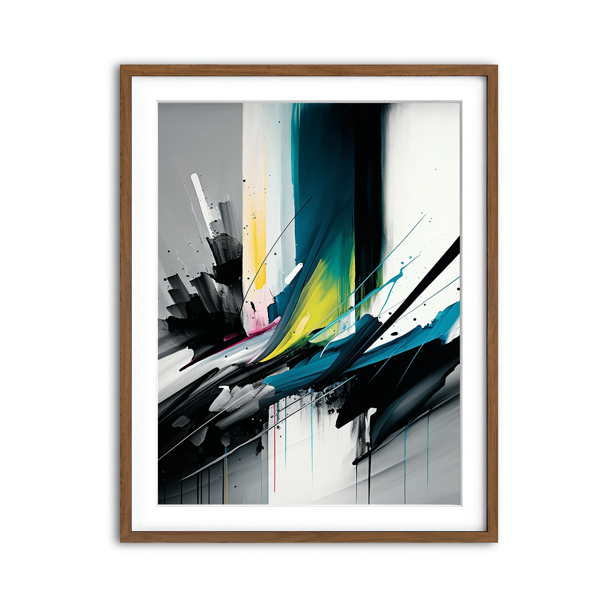 Framed Print 3x4 Walnut