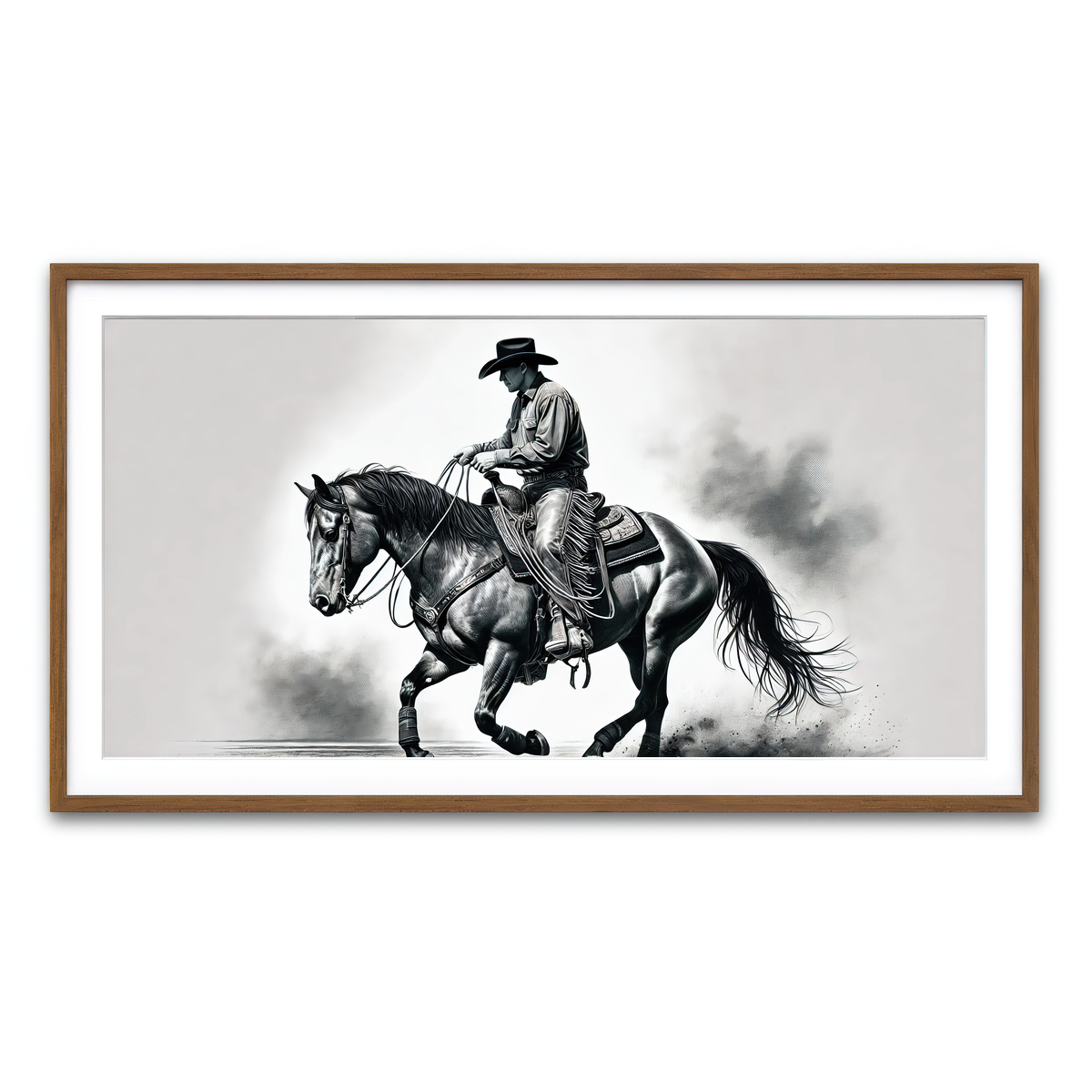 Framed Print 2x1 Walnut