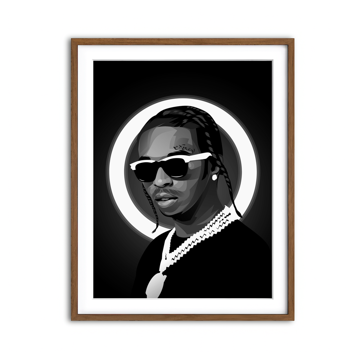 Framed Print 3x4 Walnut