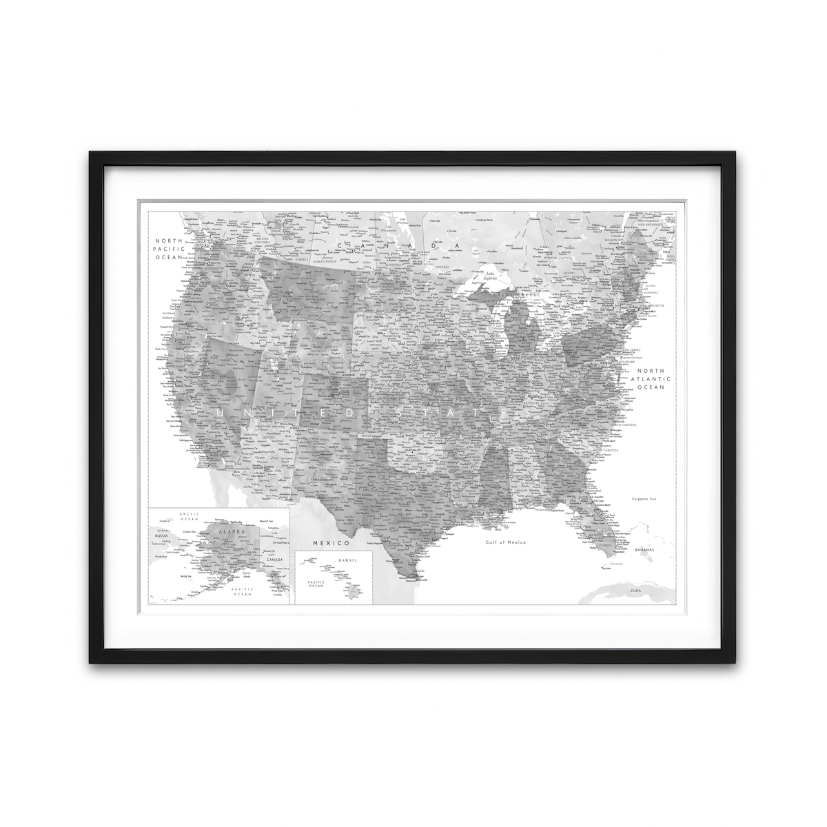 Framed Print 4x3 Black