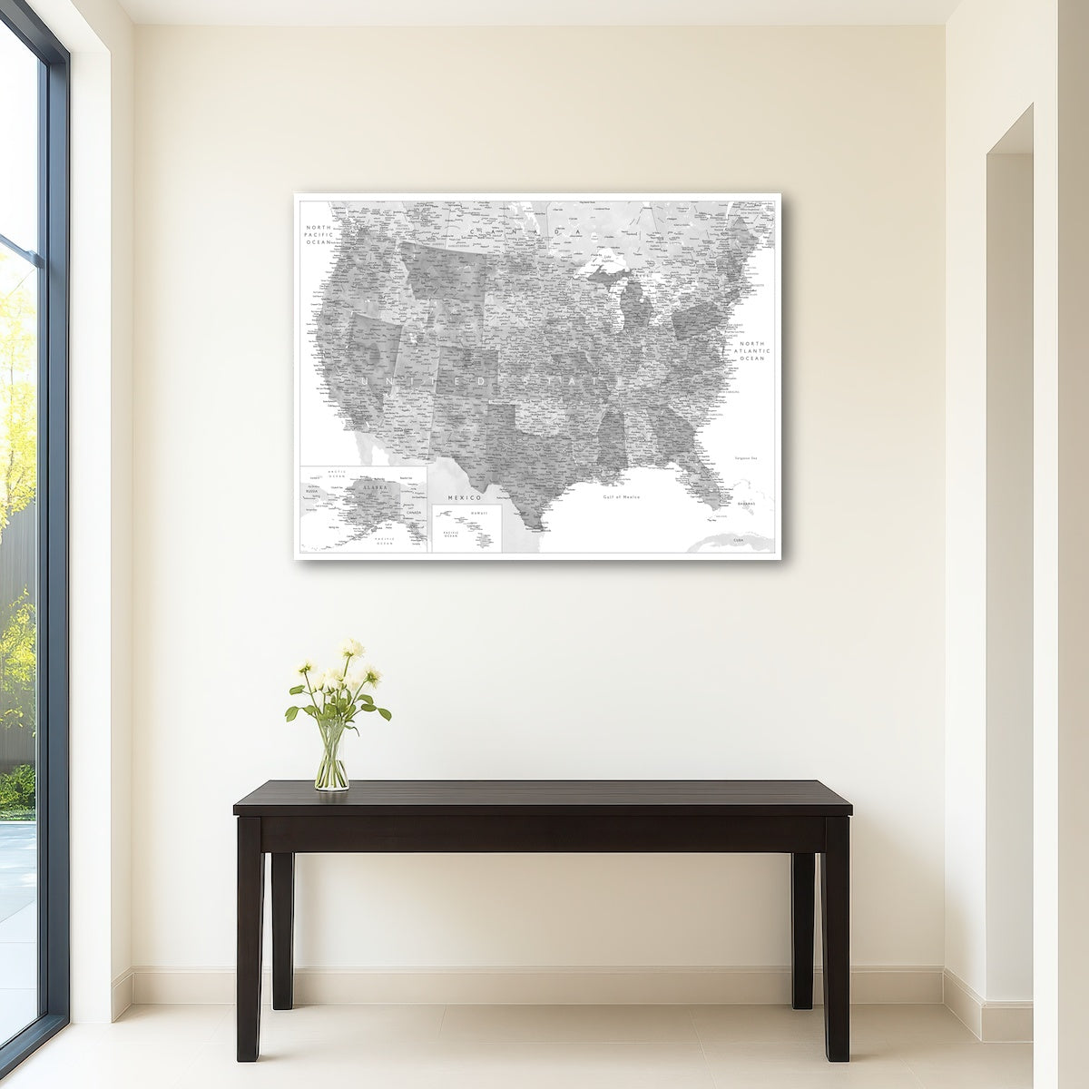 AUTO-MOCKUP ROOM | Grayscale US Map
