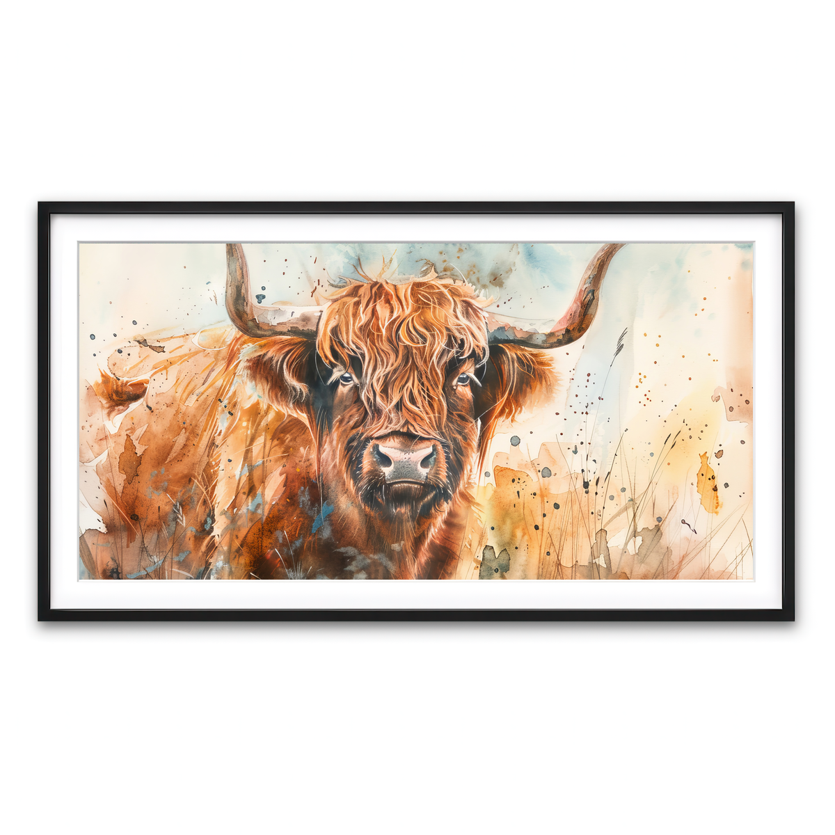 Framed Print 2x1 Black