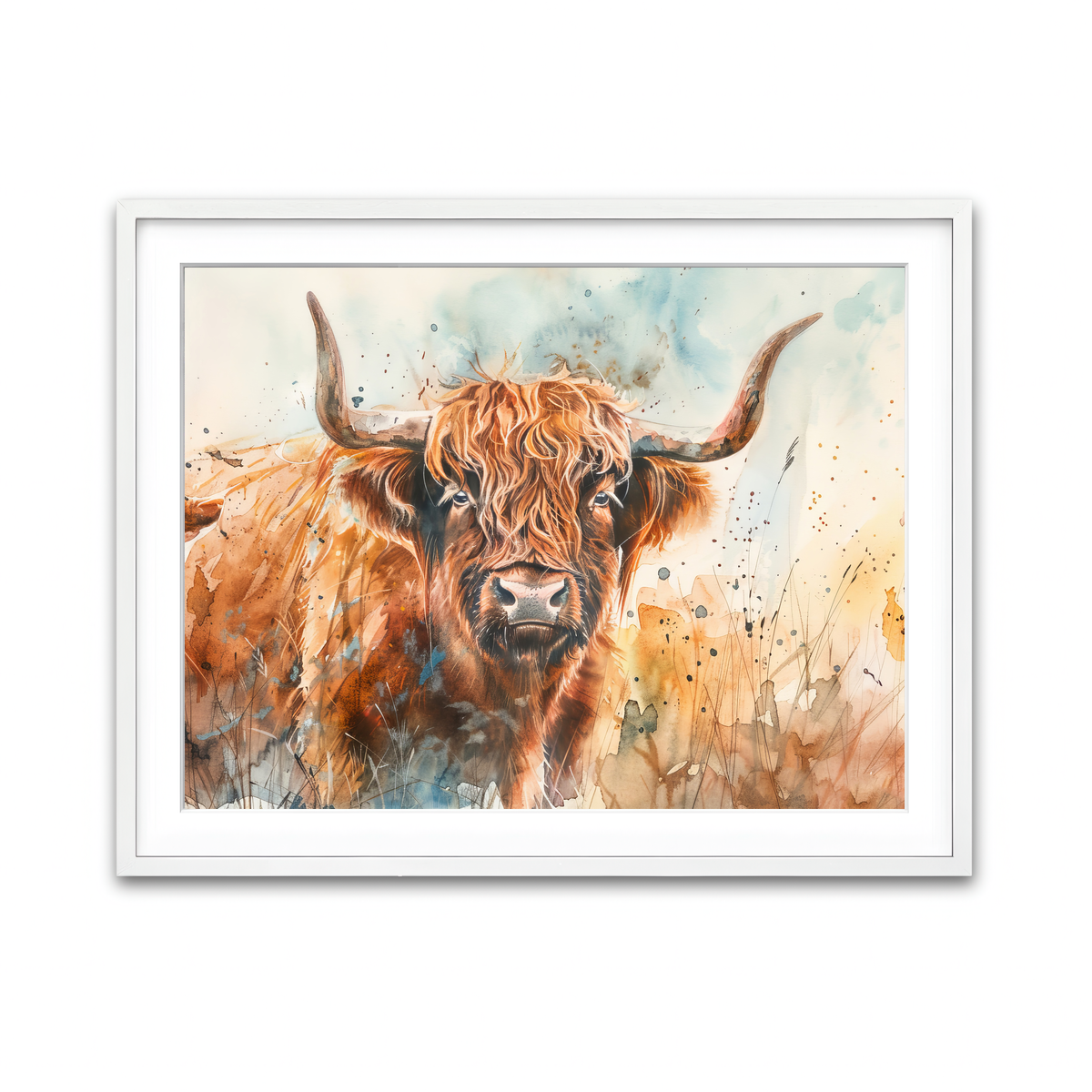 Framed Print 4x3 White