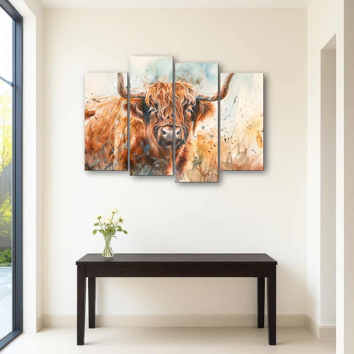 AUTO-MOCKUP ROOM | Grazing highland bull