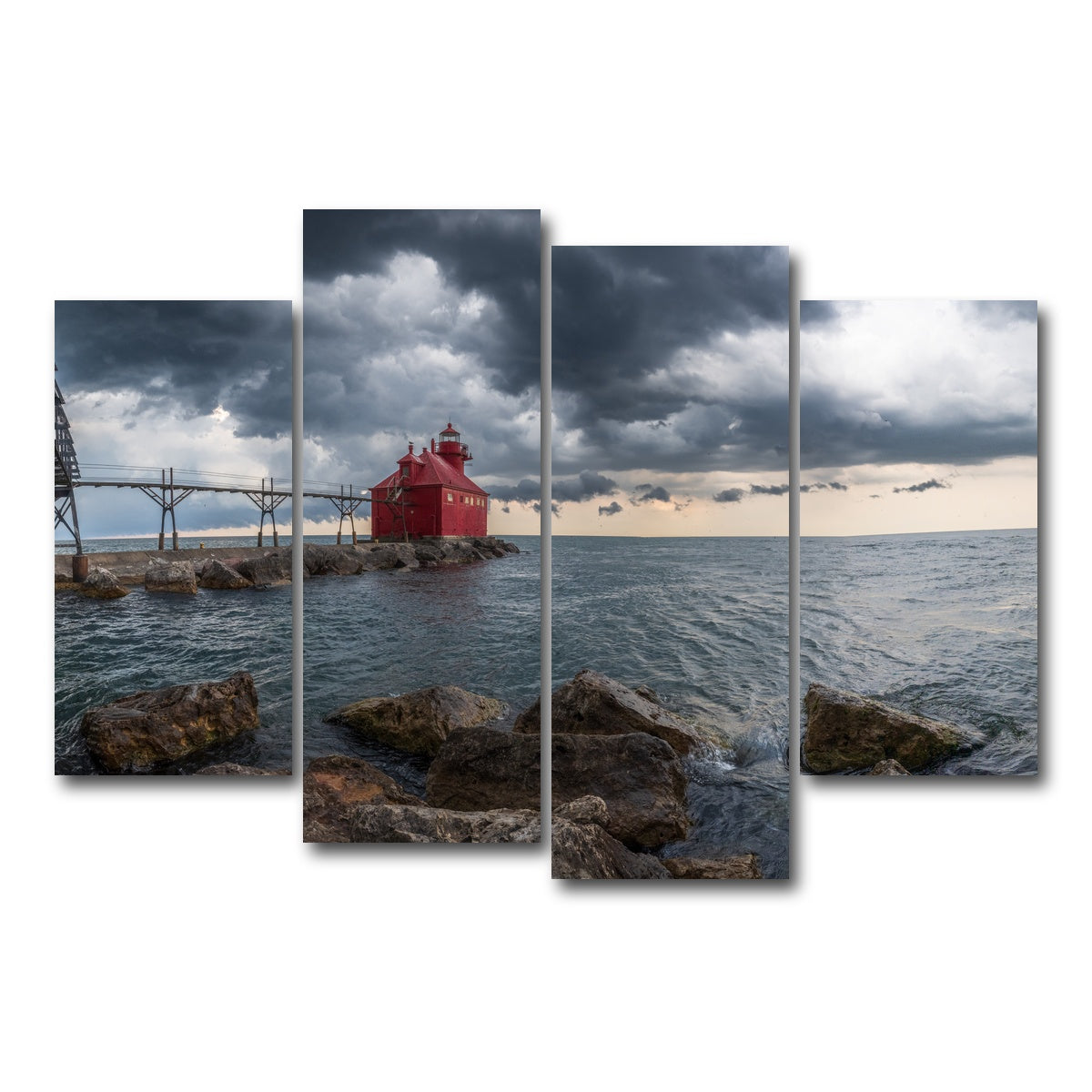 AUTO-MOCKUP WHITE | Great Lake Storm | 4 Piece | Gallery Wrap Canvas | group=4_short