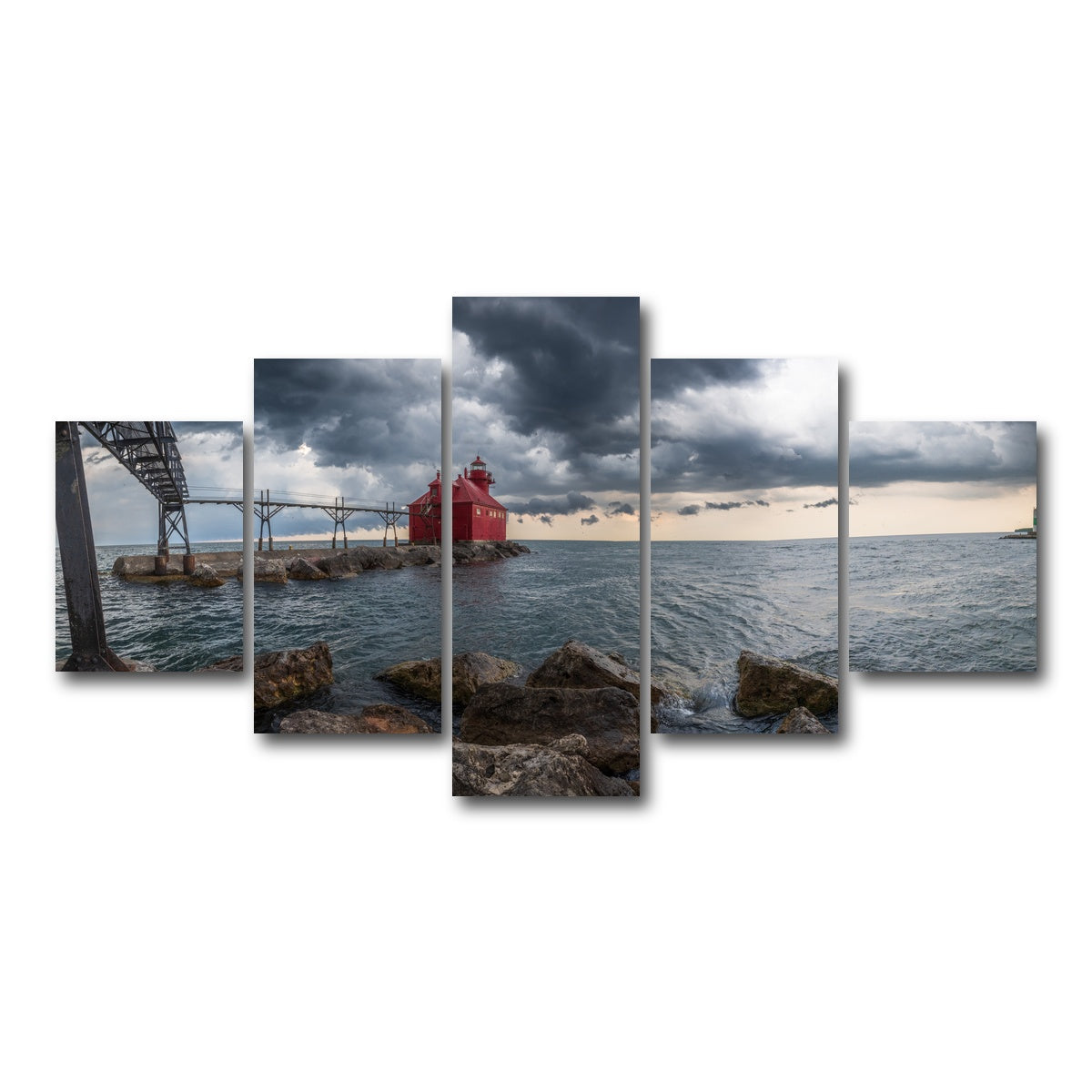 AUTO-MOCKUP WHITE | Great Lake Storm | 5 Piece | Gallery Wrap Canvas | group=5_short