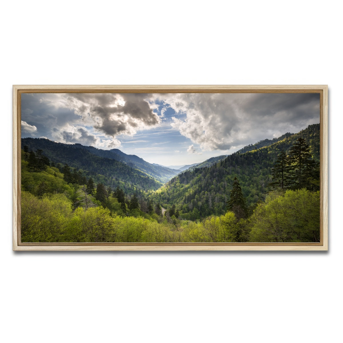 AUTO-MOCKUP WHITE | Great Smoky Mountains National Park | 1 Piece | Natural Framed Canvas | group=2x1