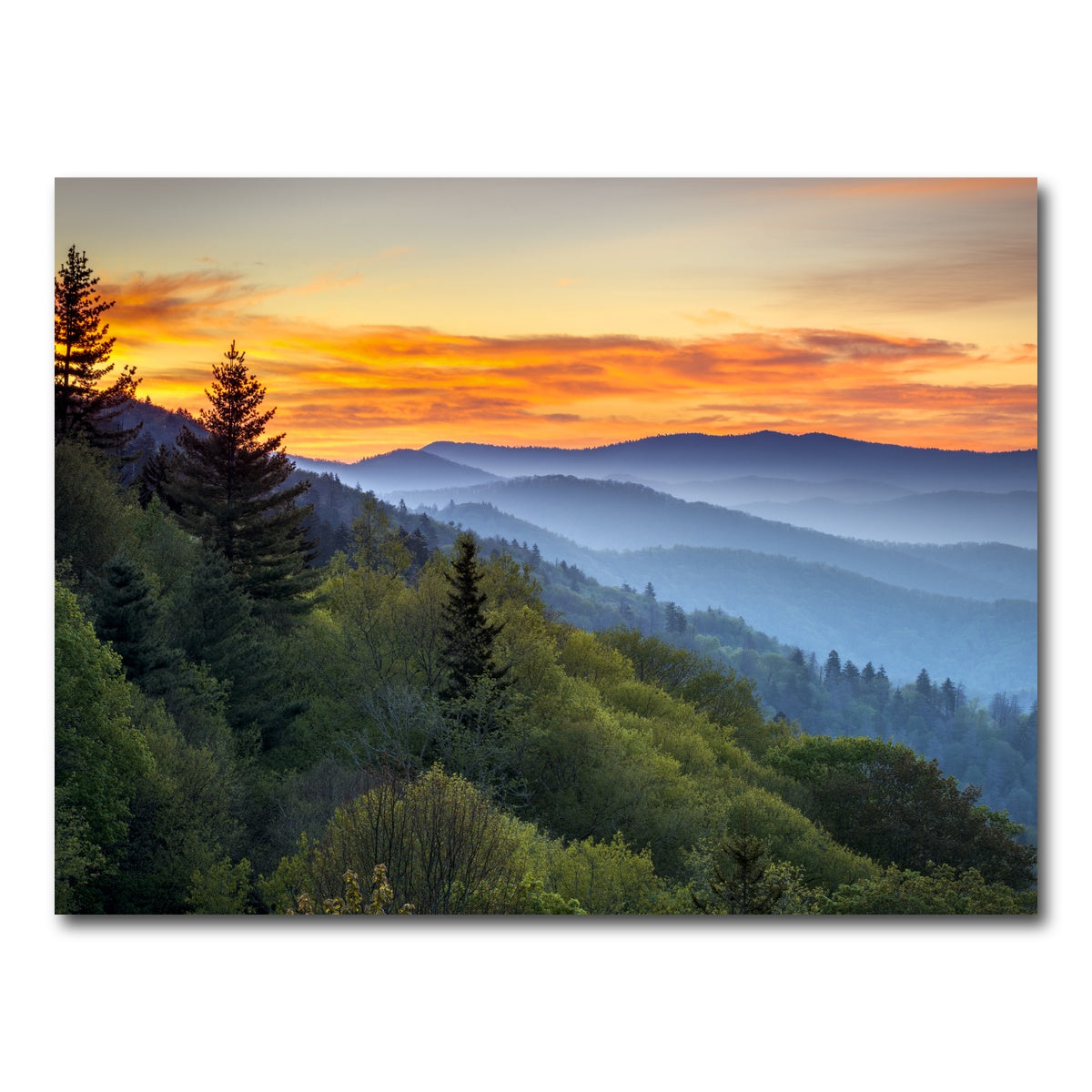 AUTO-MOCKUP WHITE | Great Smoky Mountains | 1 Piece | Gallery Wrap Canvas | group=4x3