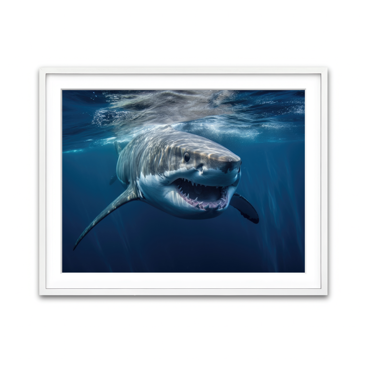 Framed Print 4x3 White