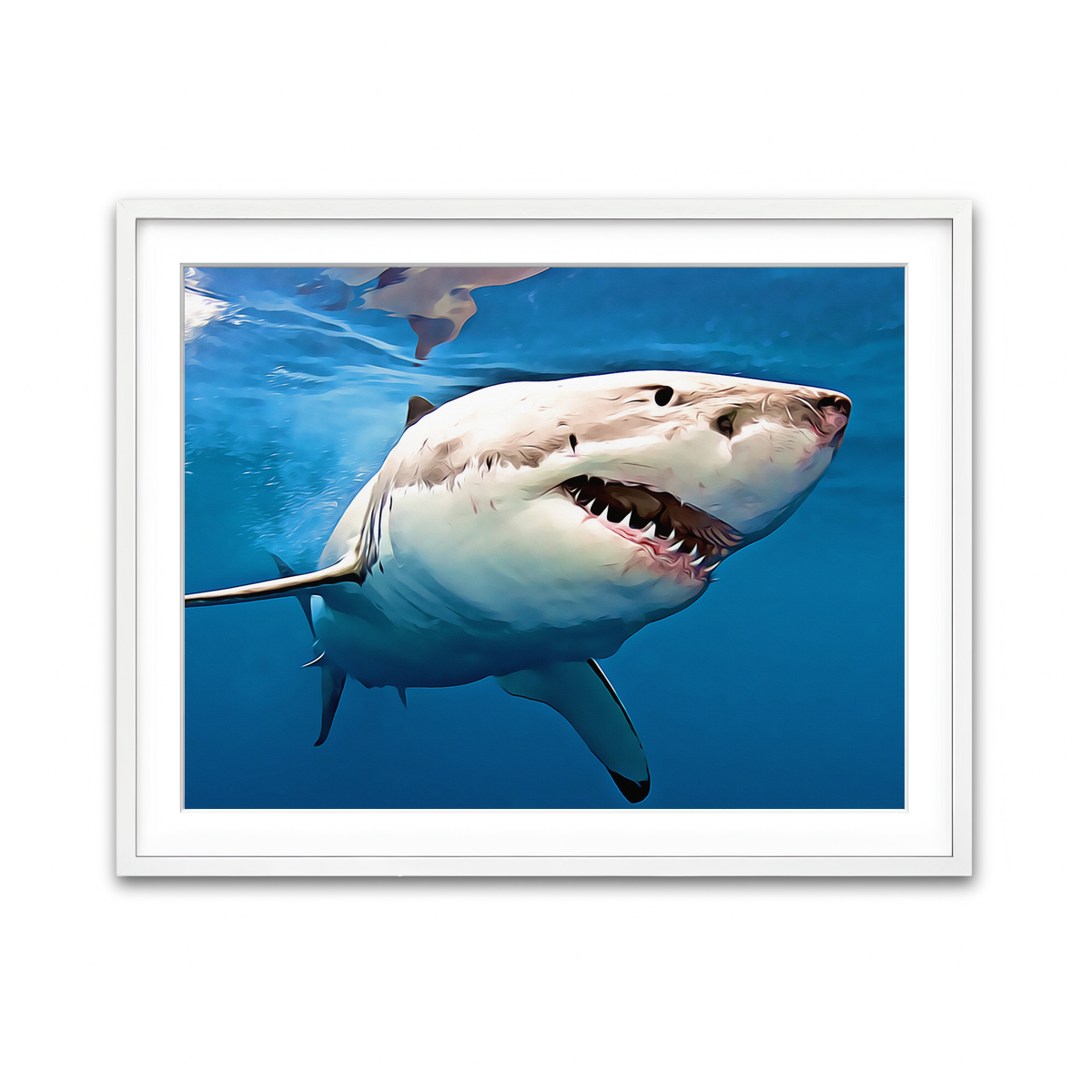 Framed Print 4x3 White