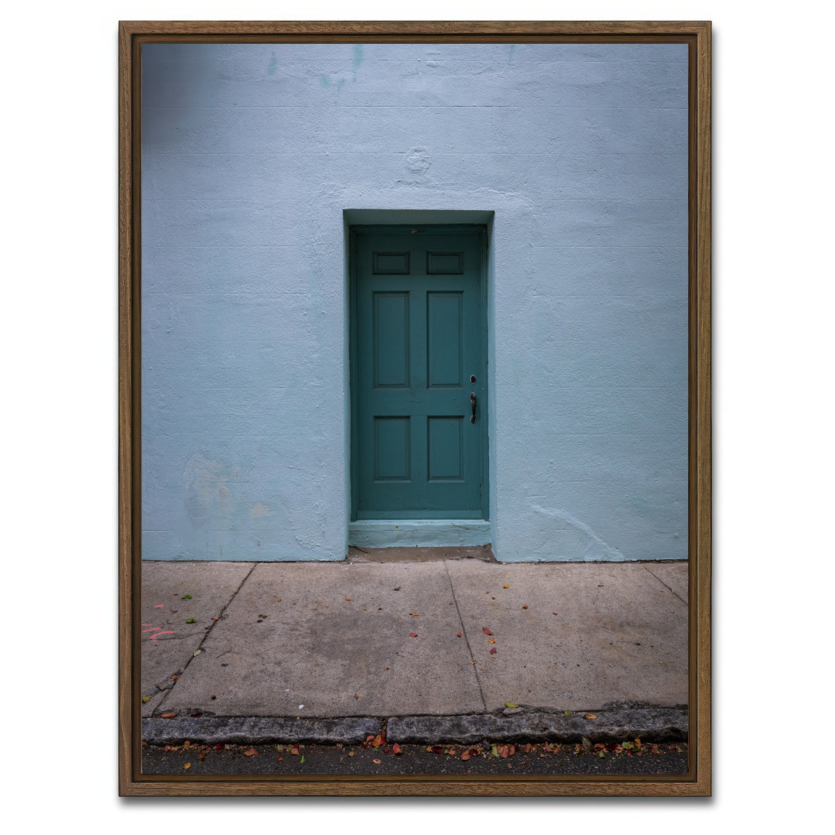 AUTO-MOCKUP WHITE | Green Door | 1 Piece | Walnut Framed Canvas | group=3x4