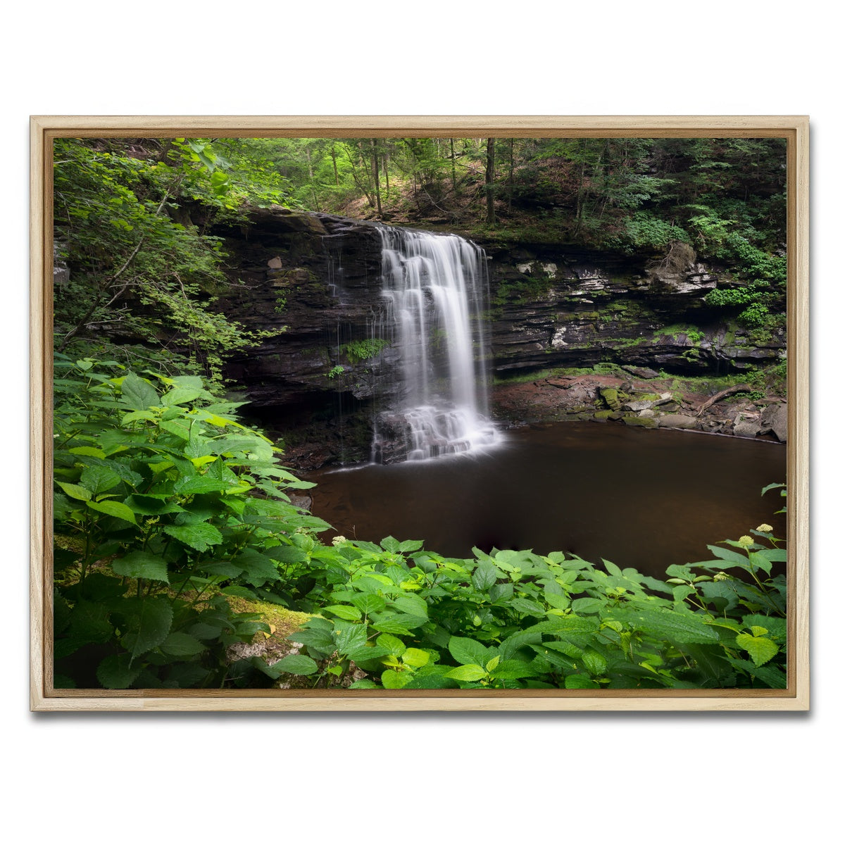 AUTO-MOCKUP WHITE | Green Eye | 1 Piece | Natural Framed Canvas | group=4x3