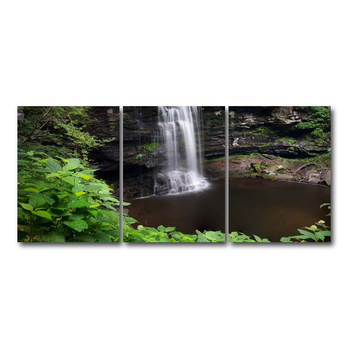 AUTO-MOCKUP WHITE | Green Eye | 3 Piece | Gallery Wrap Canvas | group=18x24