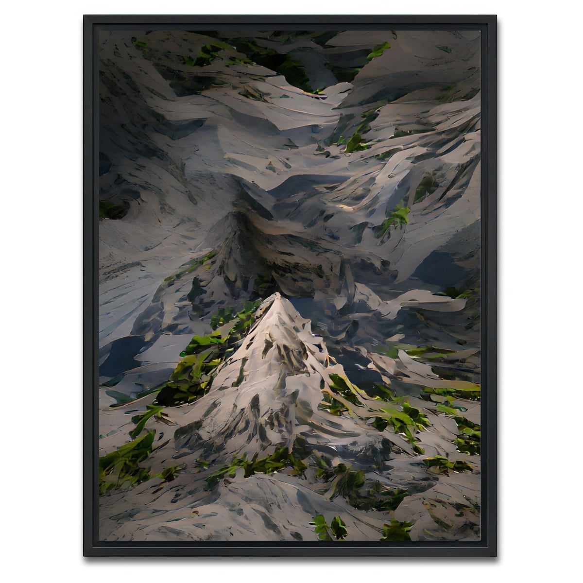 AUTO-MOCKUP WHITE | Green Mountain | 1 Piece | Black Framed Canvas | group=3x4