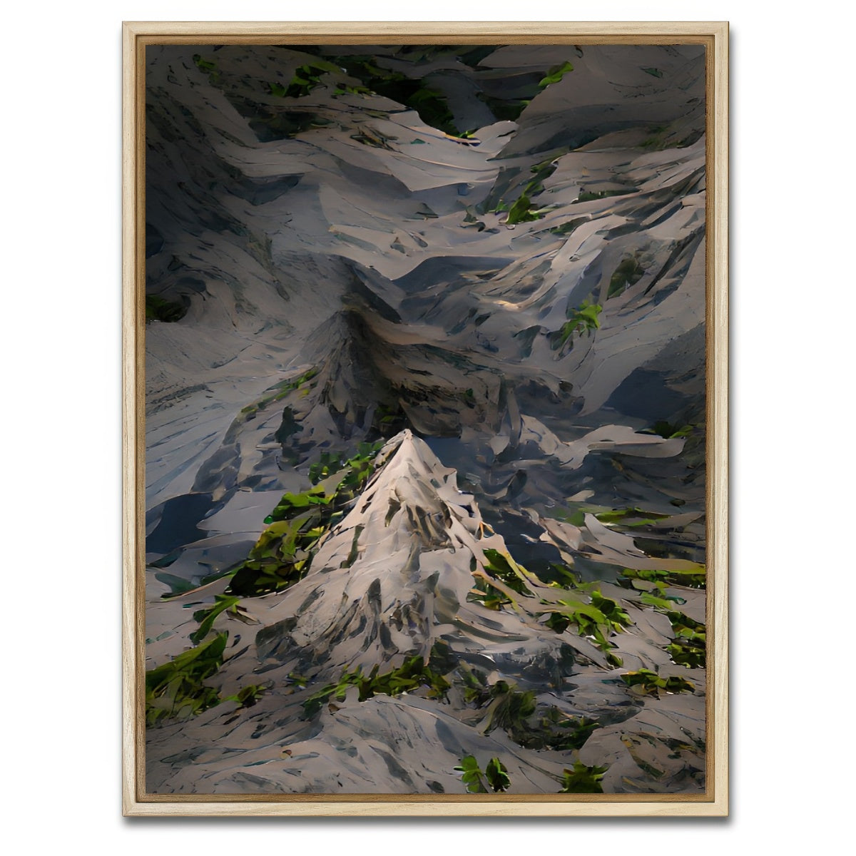 AUTO-MOCKUP WHITE | Green Mountain | 1 Piece | Natural Framed Canvas | group=3x4