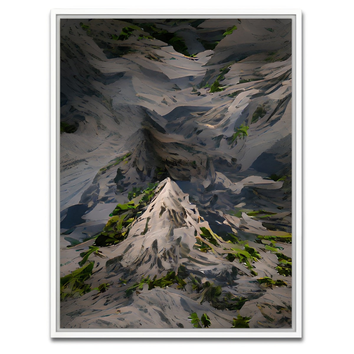 AUTO-MOCKUP WHITE | Green Mountain | 1 Piece | White Framed Canvas | group=3x4