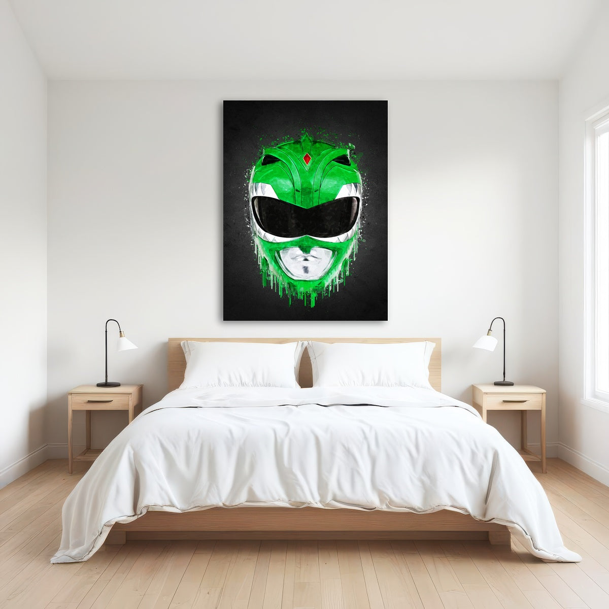 AUTO-MOCKUP ROOM | Green Ranger Portrait