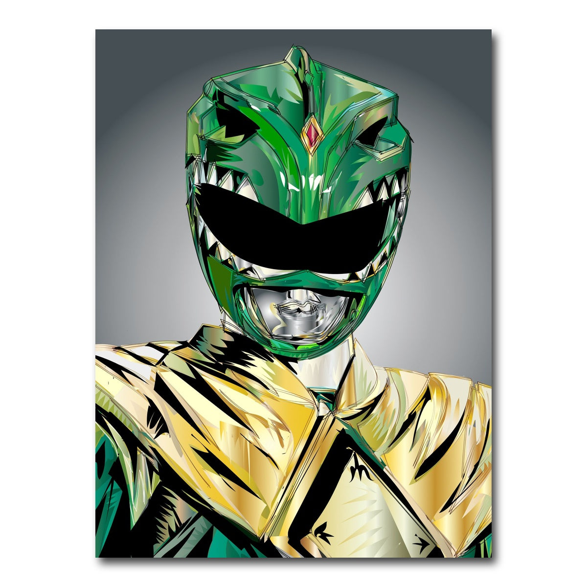 AUTO-MOCKUP WHITE | Green Ranger Rip | 1 Piece | Gallery Wrap Canvas | group=3x4