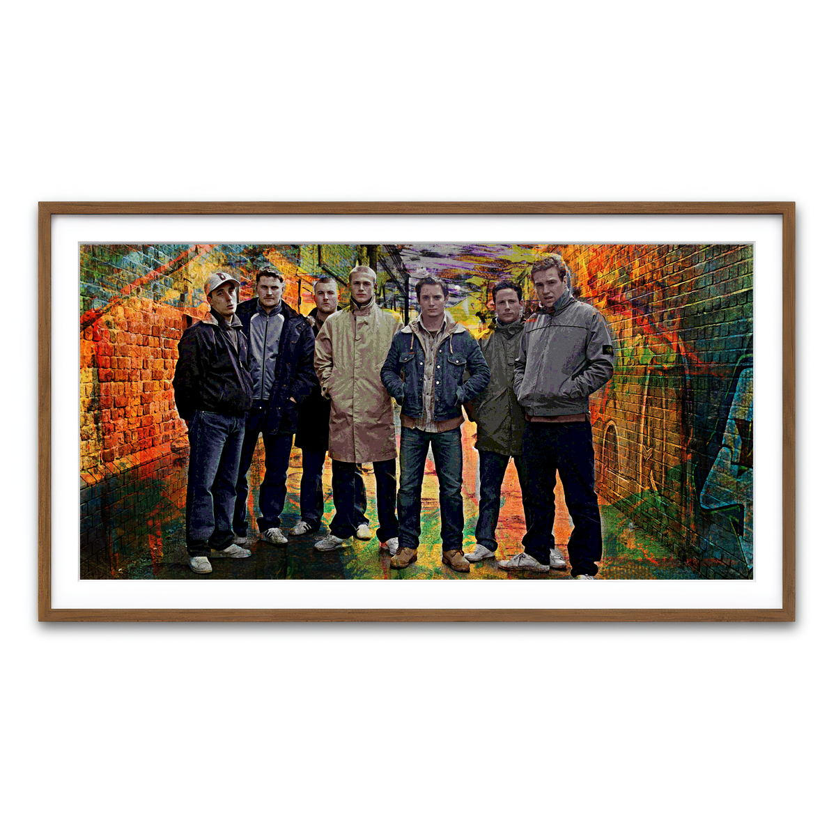 Framed Print 2x1 Walnut