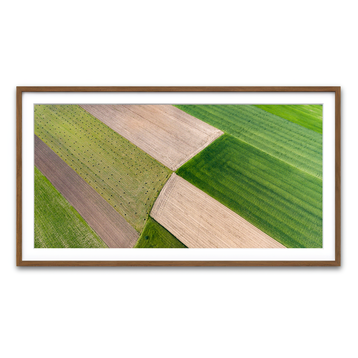 Framed Print 2x1 Walnut