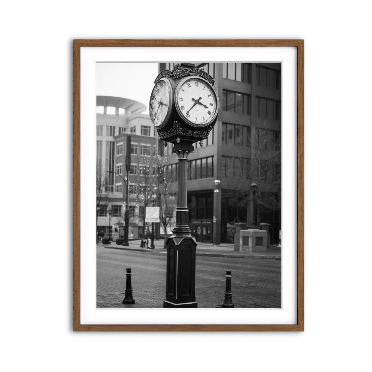 AUTO-MOCKUP WHITE | Greenville South Carolina | 1 Piece | Walnut Framed Print | group=3x4