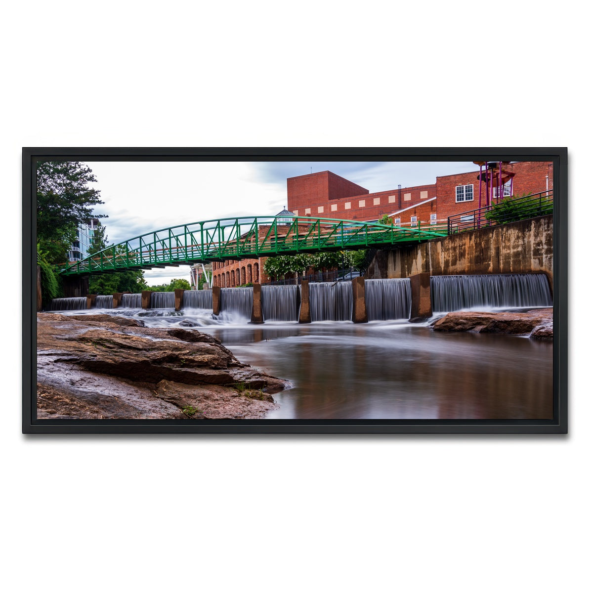 AUTO-MOCKUP WHITE | Greenville South Carolina | 1 Piece | Black Framed Canvas | group=2x1