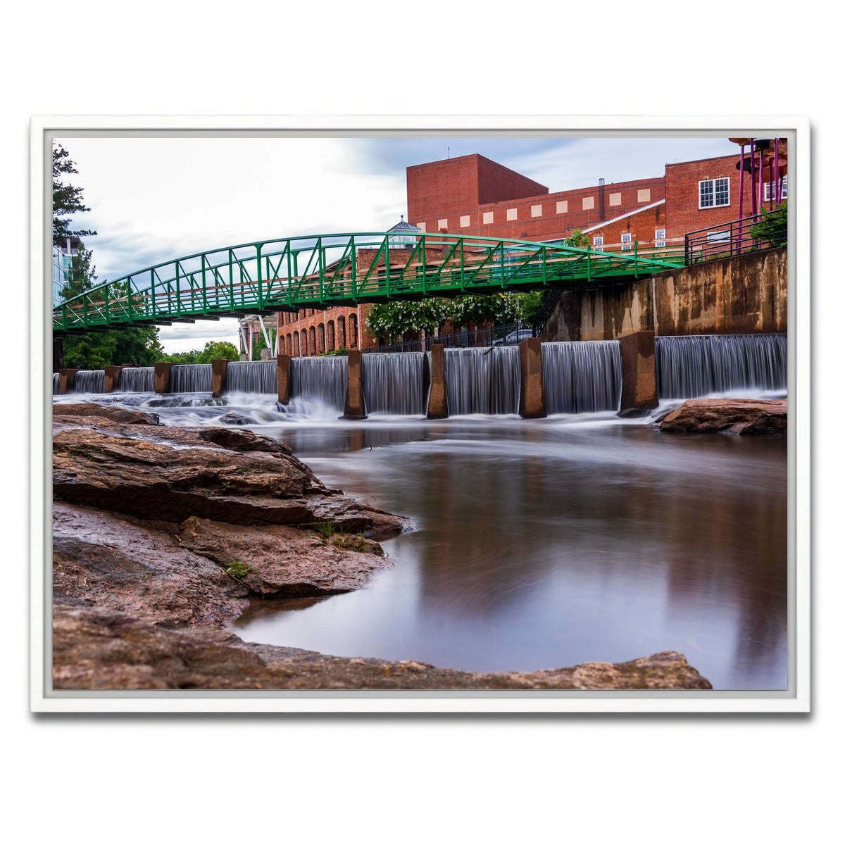 AUTO-MOCKUP WHITE | Greenville South Carolina | 1 Piece | White Framed Canvas | group=4x3