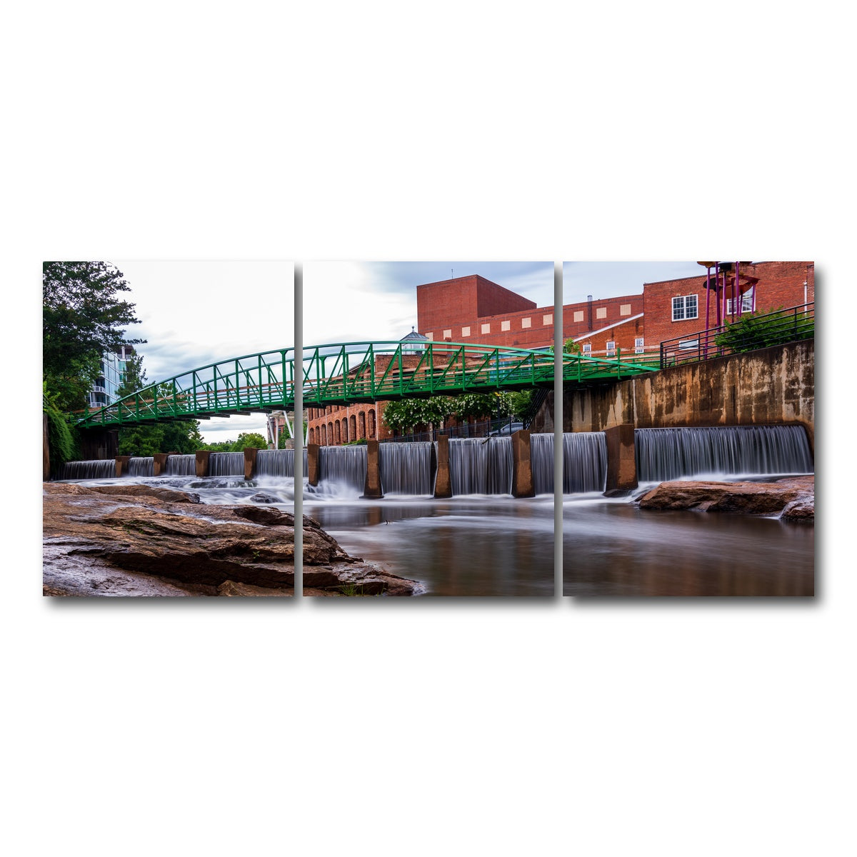 AUTO-MOCKUP WHITE | Greenville South Carolina | 3 Piece | Gallery Wrap Canvas | group=18x24