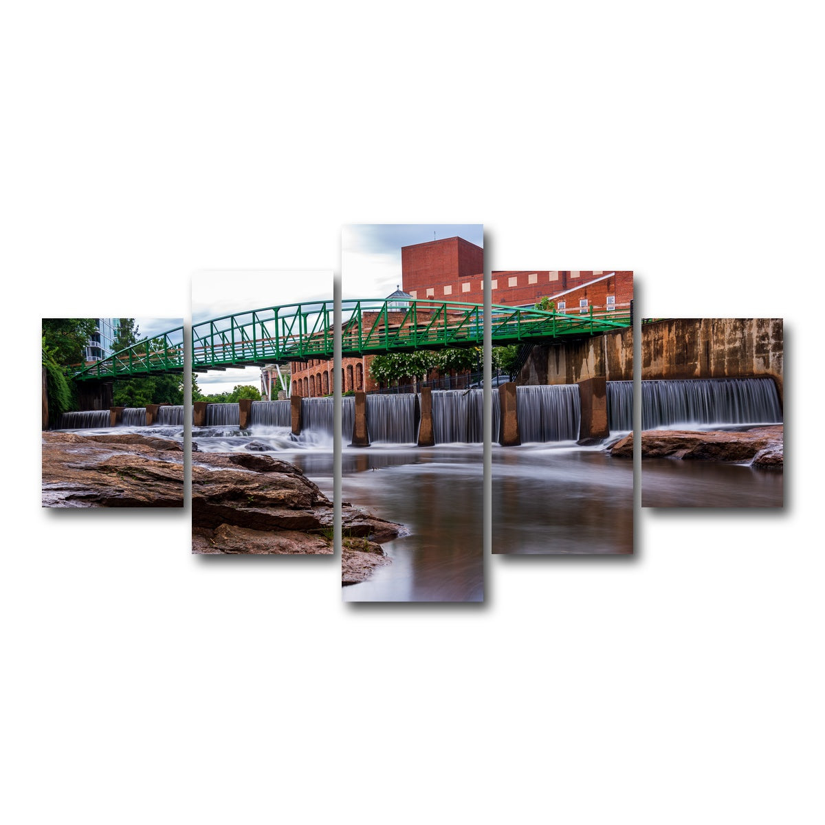 AUTO-MOCKUP WHITE | Greenville South Carolina | 5 Piece | Gallery Wrap Canvas | group=5_short