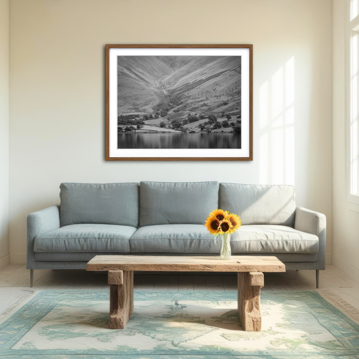 AUTO-MOCKUP ROOM | Grey Canyon Wall Art