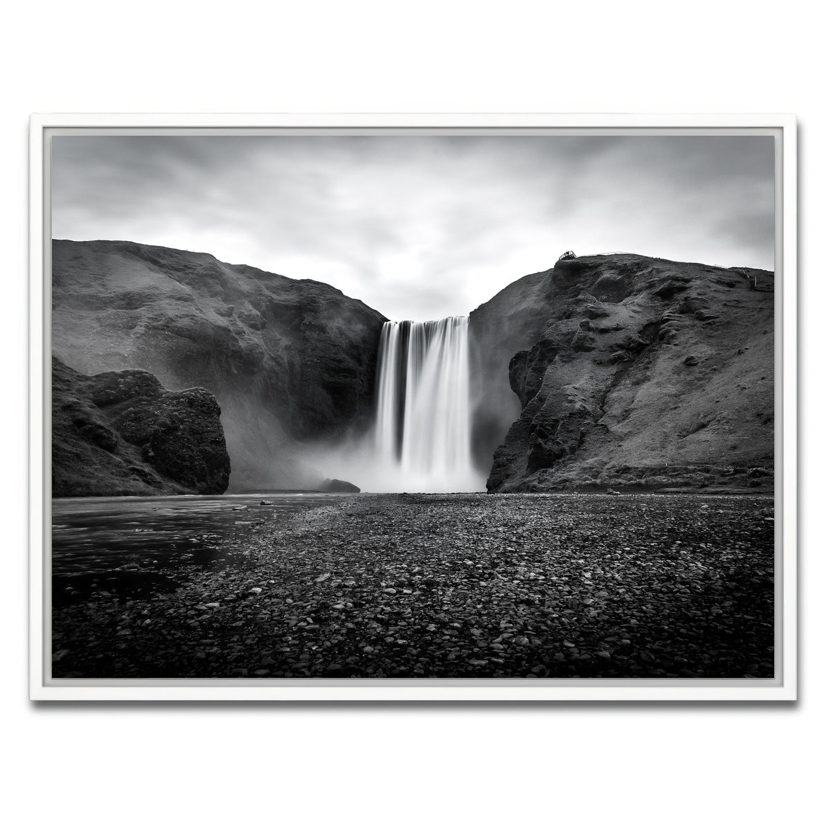 AUTO-MOCKUP WHITE | Grey Fall | 1 Piece | White Framed Canvas | group=4x3