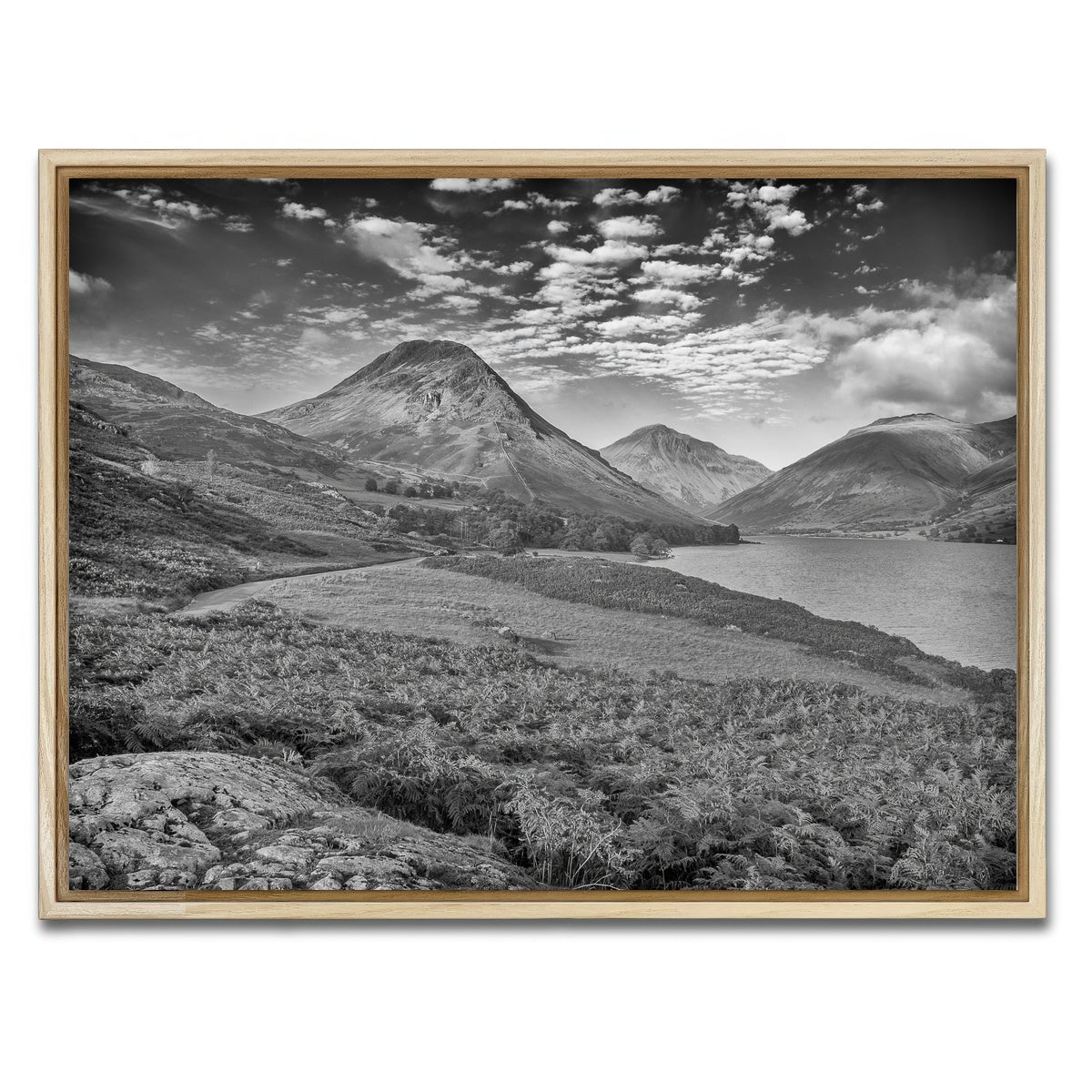 AUTO-MOCKUP WHITE | Grey Peaks | 1 Piece | Natural Framed Canvas | group=4x3