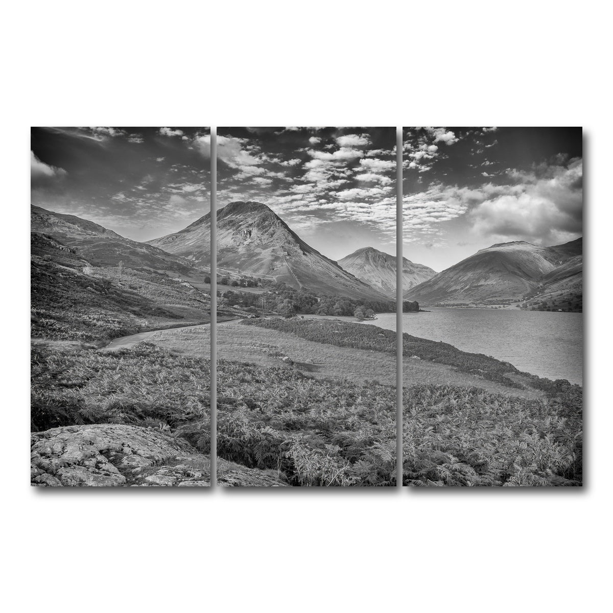 AUTO-MOCKUP WHITE | Grey Peaks | 3 Piece | Gallery Wrap Canvas | group=12x24