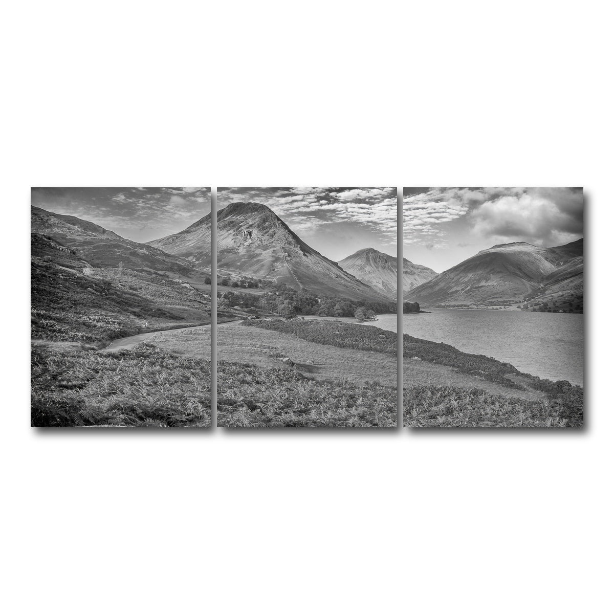 AUTO-MOCKUP WHITE | Grey Peaks | 3 Piece | Gallery Wrap Canvas | group=18x24