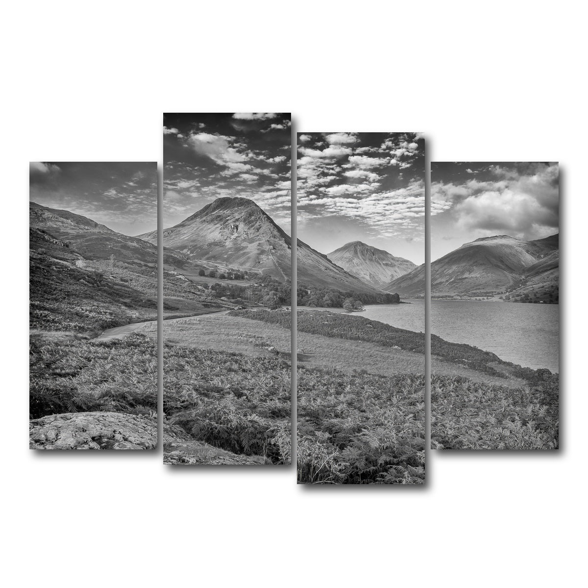 AUTO-MOCKUP WHITE | Grey Peaks | 4 Piece | Gallery Wrap Canvas | group=4_normal