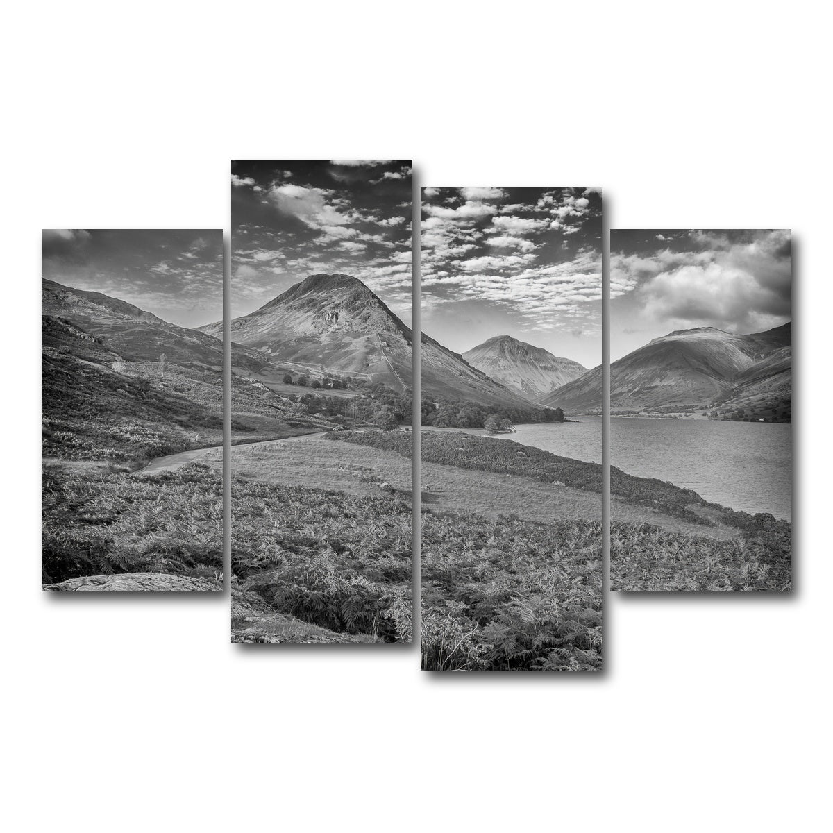 AUTO-MOCKUP WHITE | Grey Peaks | 4 Piece | Gallery Wrap Canvas | group=4_short