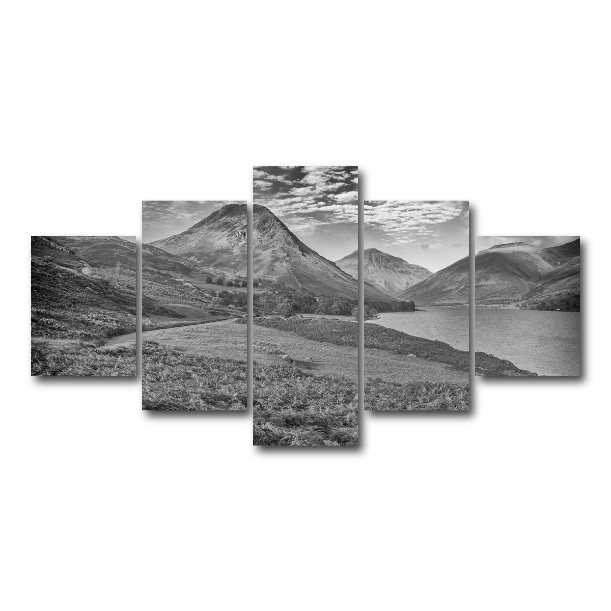 AUTO-MOCKUP WHITE | Grey Peaks | 5 Piece | Gallery Wrap Canvas | group=5_short