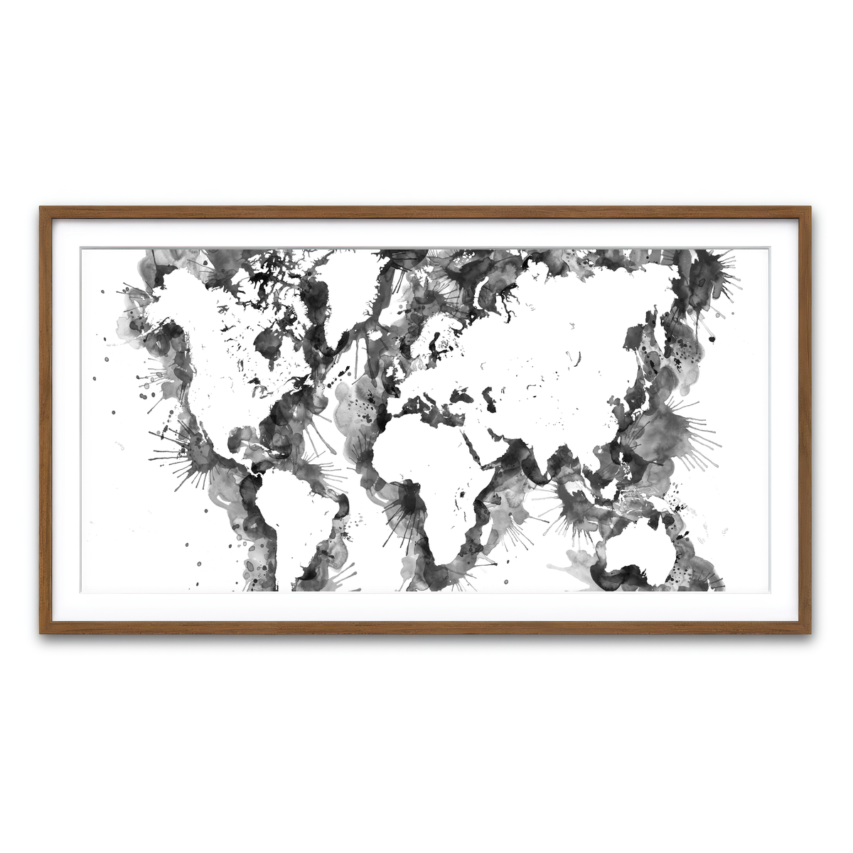 Framed Print 2x1 Walnut